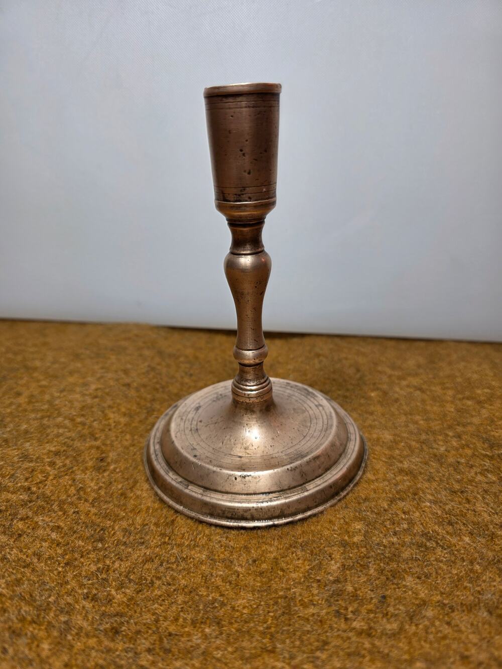 Antque Brass candle stick holer